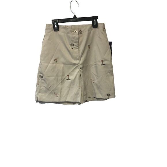 Coral Bay Golf Cream Embroidered Palm Trees 4P NWT - Picture 2 of 4